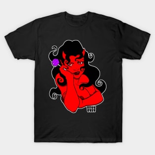 Lollipop Demon Girl (Naughty) T-Shirt